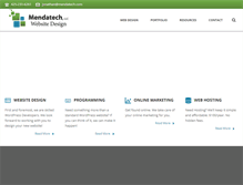 Tablet Screenshot of mendatech.com